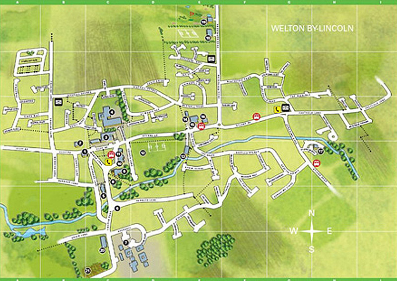 Village Map Welton by Lincoln Parish Council